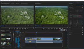 Screenshot of Adobe Premiere Pro's video editing interface