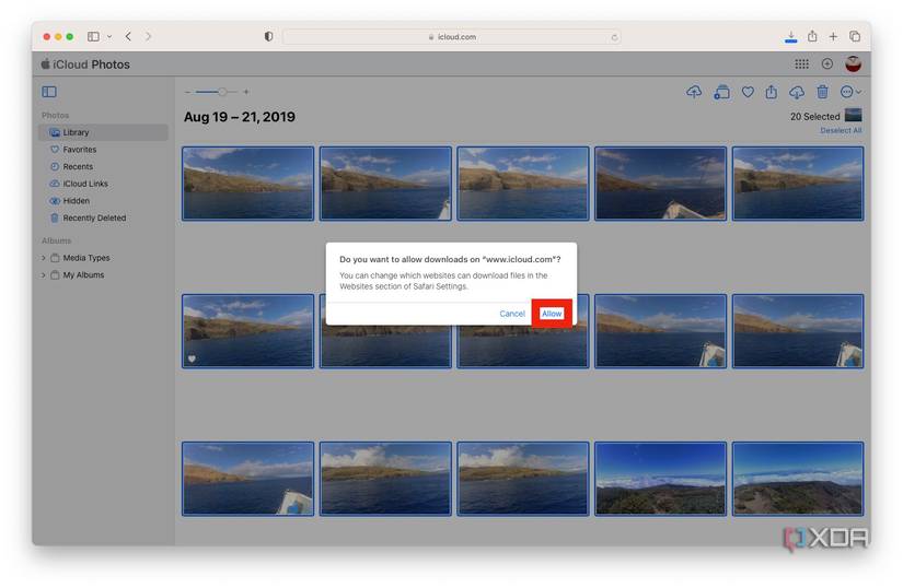 allow download prompt on macOS