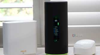 The AmpliFi Alien with eero 6+ and ASUS ZenWiFi ET8 router