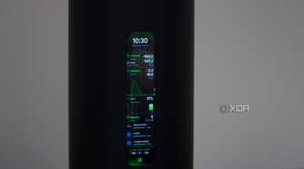 AmpliFi Alien shows your network usage and latest speed test results