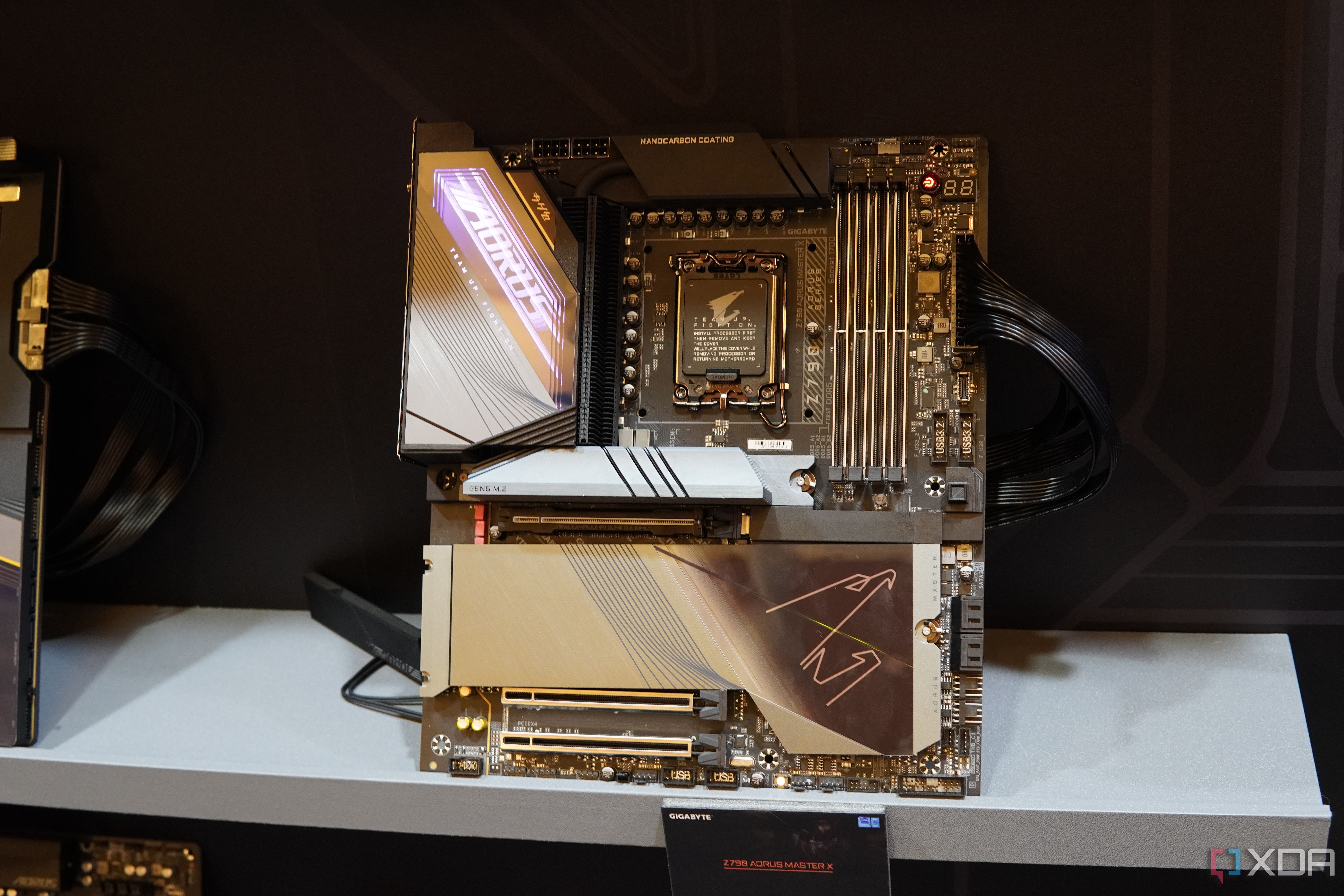 Front view of Gigabyte Z790 Aorus Master X