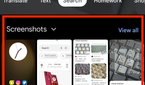 A screenshot showing the Google Lens homepage with the image selection menu.