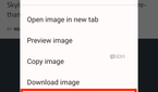 An image showing a highlighted text in a pop-up menu in Chrome.