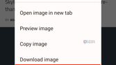 An image showing a highlighted text in a pop-up menu in Chrome.