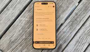 The passkeys section of Google's account security page on an iPhone 14 Pro.