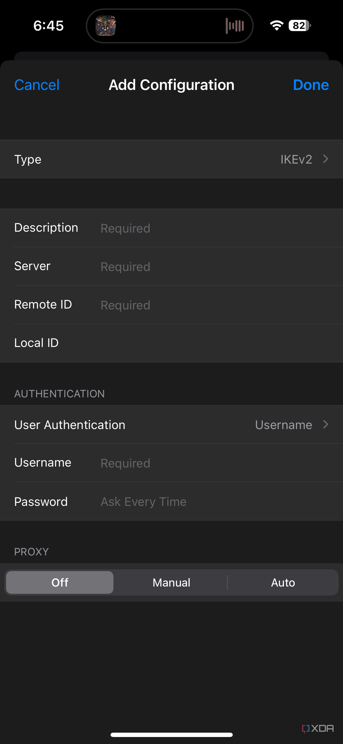 How to create a VPN configuration on iOS and iPadOS
