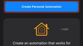 create personal automation option highlighted in new automation menu