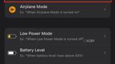 app button highlighted when creating a new automation