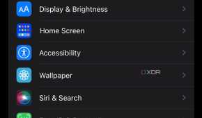 general settings on iPhone