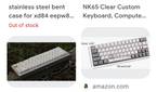 A screenshot showing a shopping results for mechanical keyboards in Google Lens.