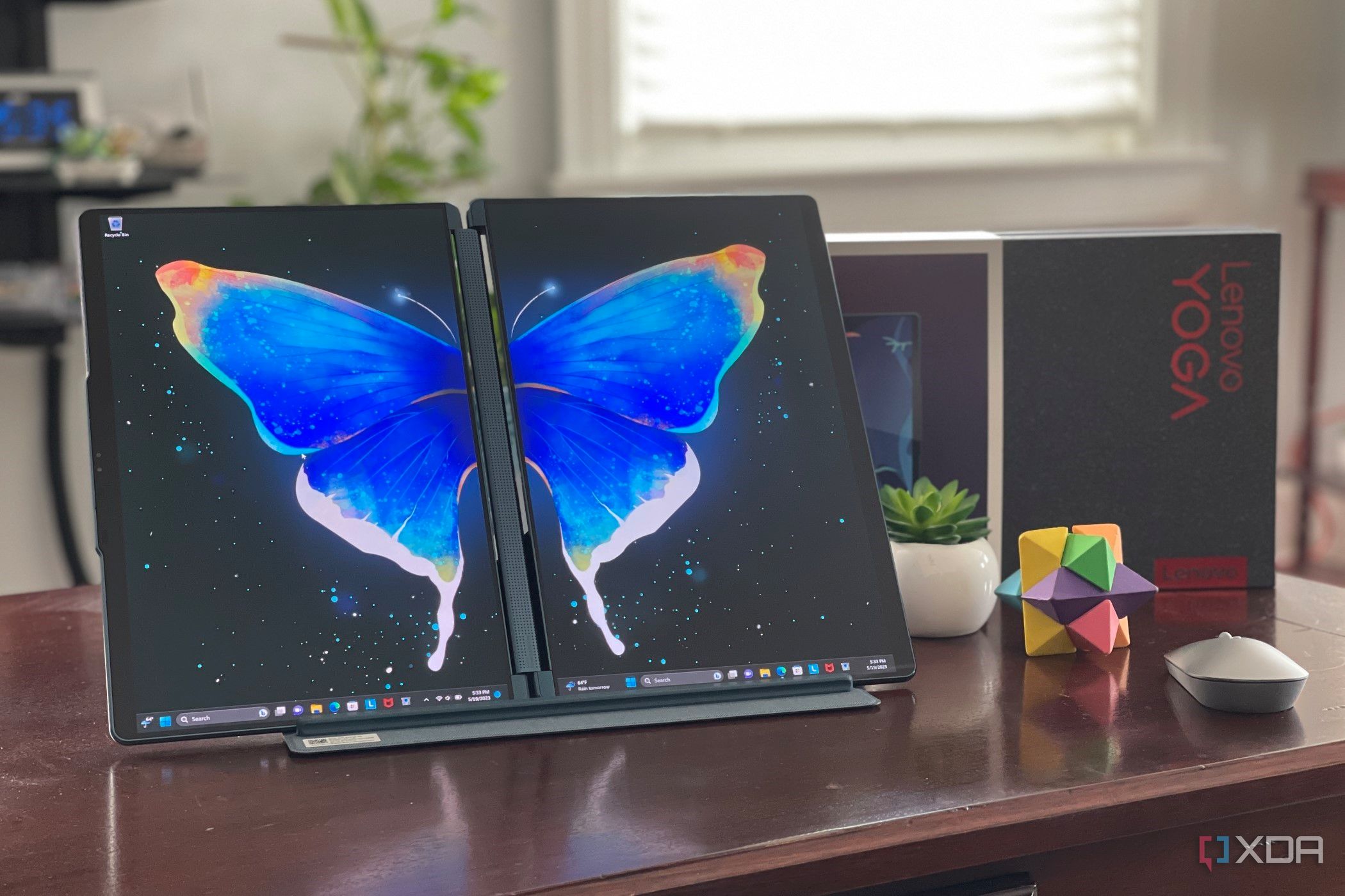 Lenovo Yoga Book 9i with screen open