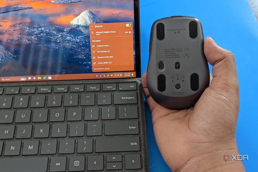 Logitech MX Anywhere 3S connecting to a Surface