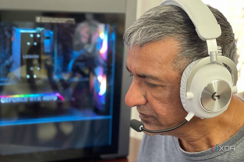 Logitech Pro X 2 Lightspeed on a man's head