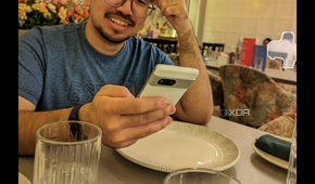 A screenshot captured on a Pixel 7 showing the Magic Eraser and Camouflage tools in Google Photos.