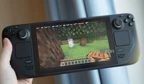 A picture of Minecraft running on the Steam Deck