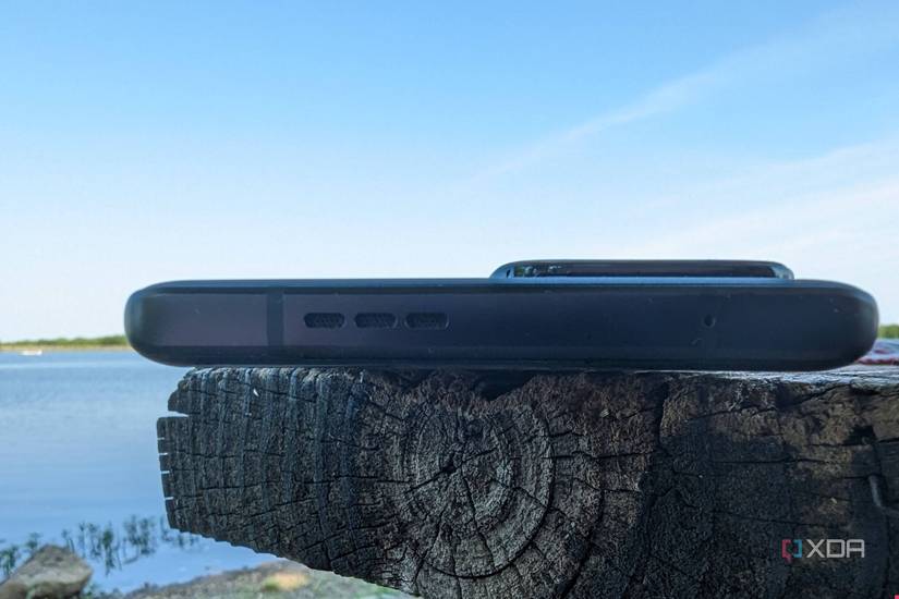 Showing the Motorola Edge+ 2023 top speaker
