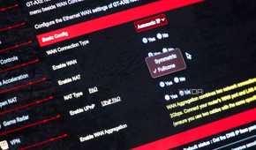 NAT type settings on an ASUS ROG router