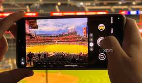 A photo taken on a Pixel 7 Pro at a baseball game.