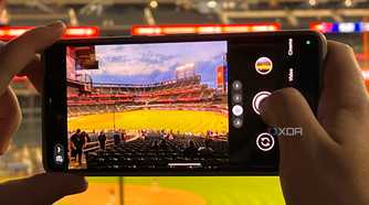 A photo taken on a Pixel 7 Pro at a baseball game.