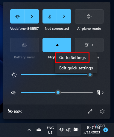 How to use Quick Actions in Windows 11