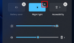 Screenshot of the Quick Actions panel showing the unpin button for quick actions