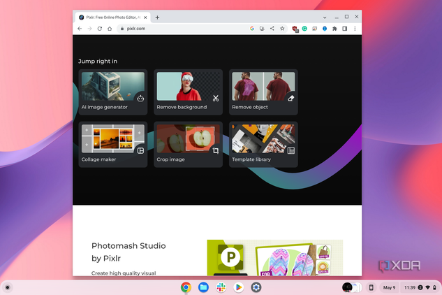 Pixlr in ChromeOS