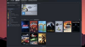 Steam Library on Windows 11