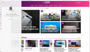 Screenshot of the Vivaldi browser displaying the XDA homepage and the Mail side panel