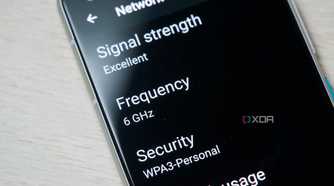 Wi-fi 6E connection details on a Zenfone 8