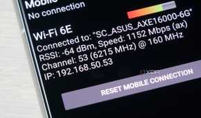 Wi-Fi 6E connection on Zenfone 8 in SignalCheck Pro