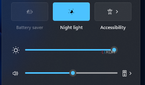 Screenshot of the Windows 11 Quick Settings panel with the Wi-Fi toggle highlighted
