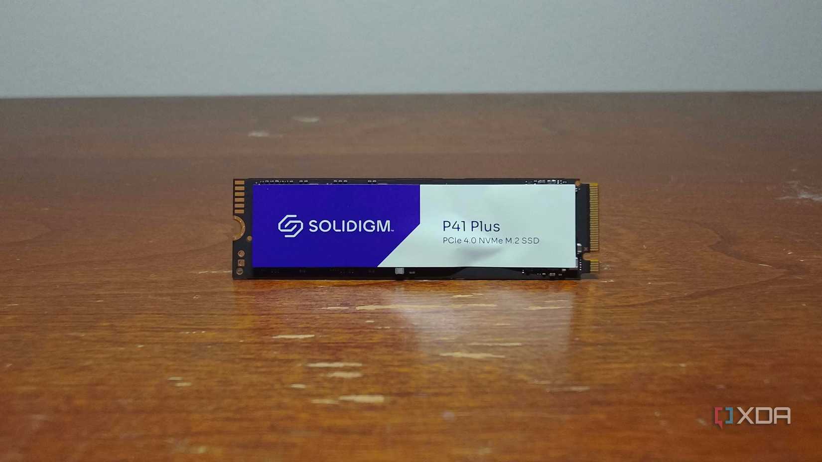 The Solidigm P41 Plus SSD.