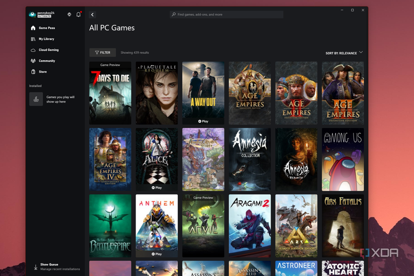 Xbox app Windows 11