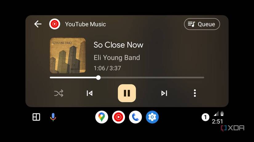 Android Auto screenshot YouTube Music
