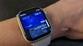 Apple wallet on apple watch showing bank cards