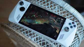 Asus ROG Ally playing Hades.
