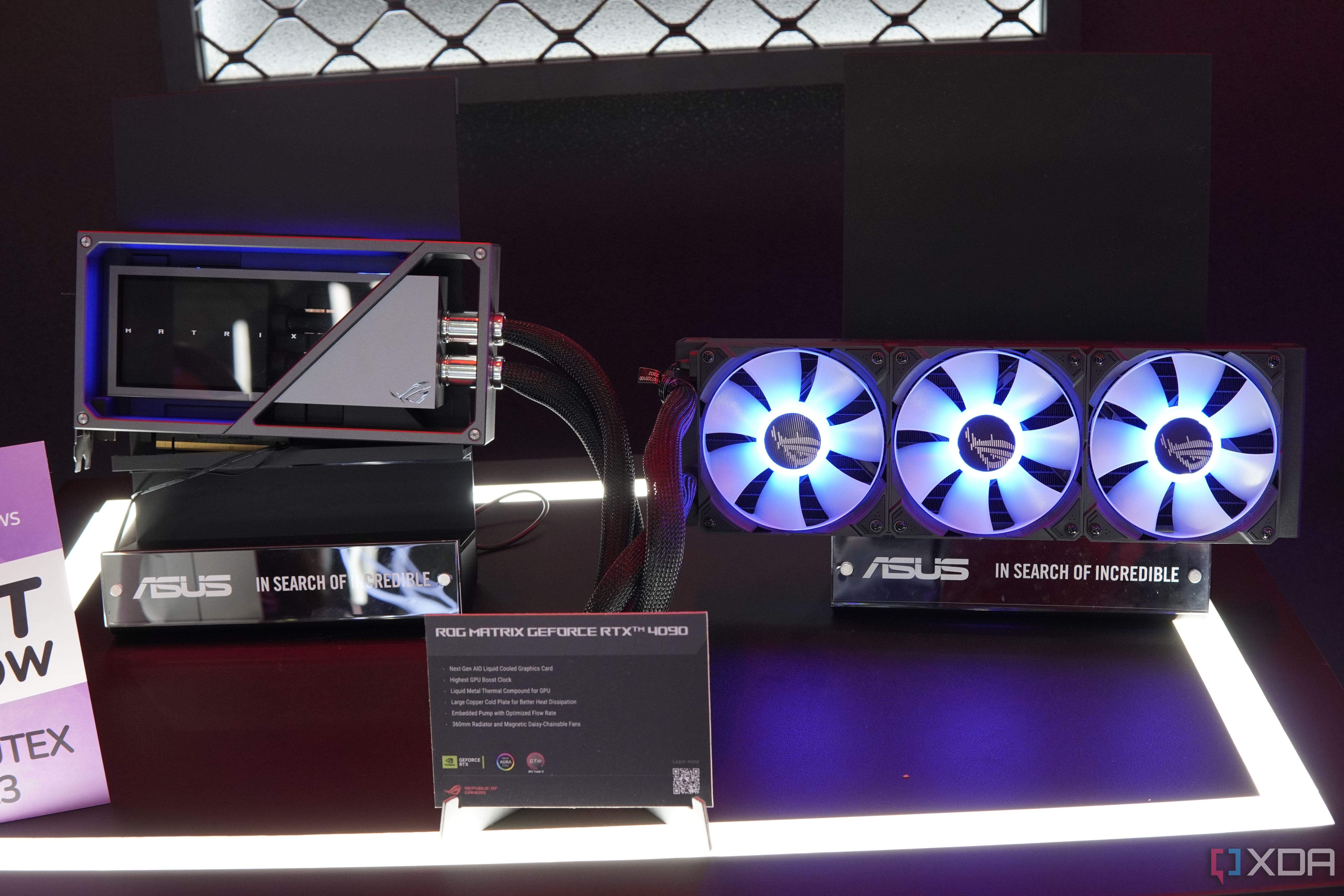 The Asus ROG Matrix RTX 4090 GPU looks like a piece of art