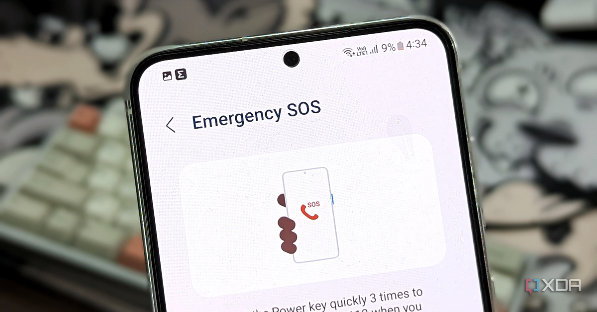 How to send an Emergency SOS call on a Samsung Galaxy device