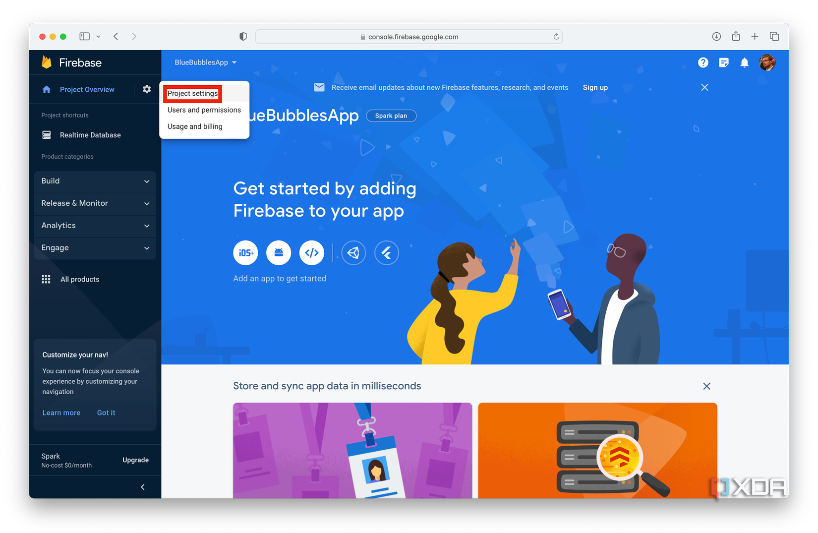 Firebase-Project-Settings