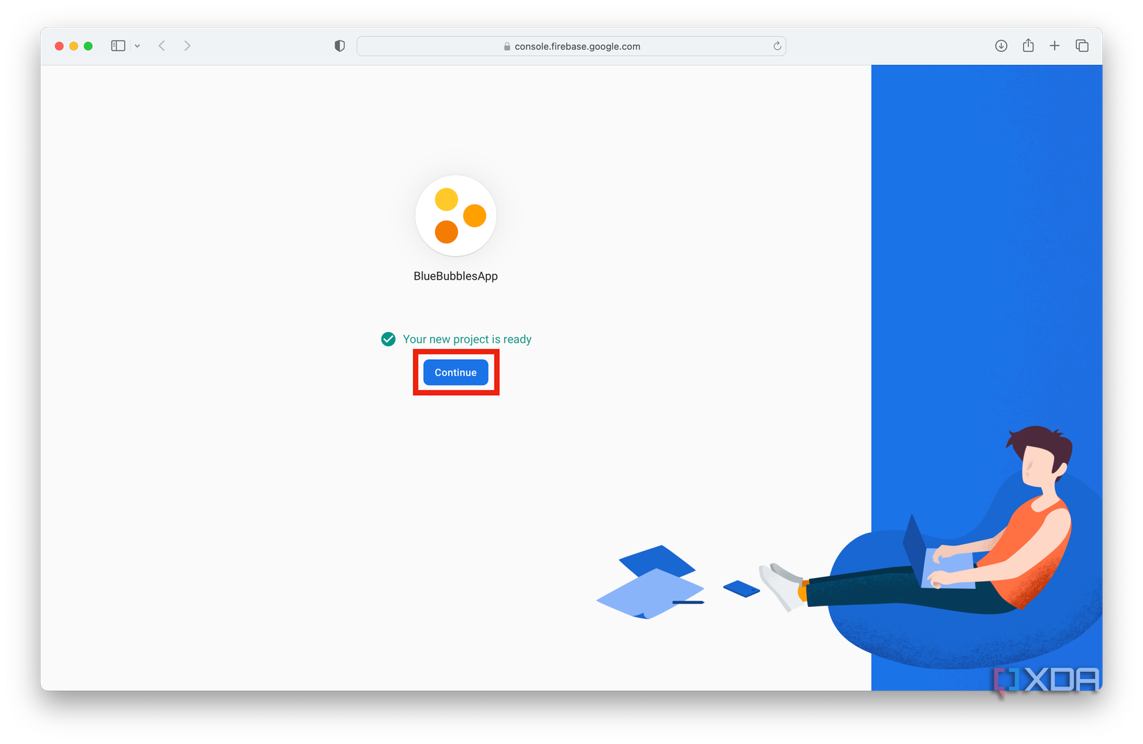 Google-Firebase-Continue