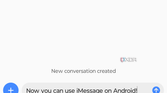 A test of iMessage in Android with AirMessage.