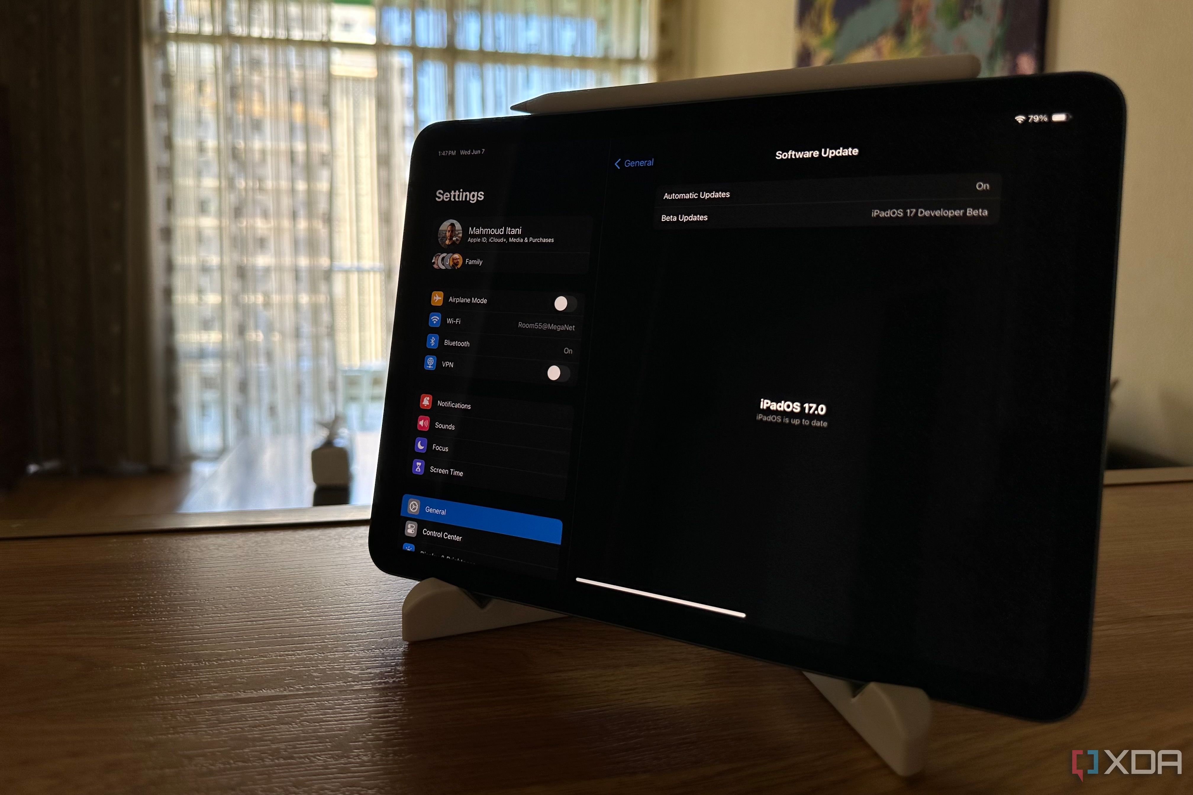 iPadOS 17 settings app