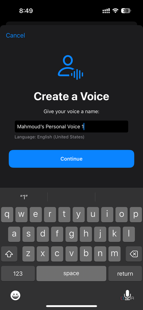 giving the personal voice a name