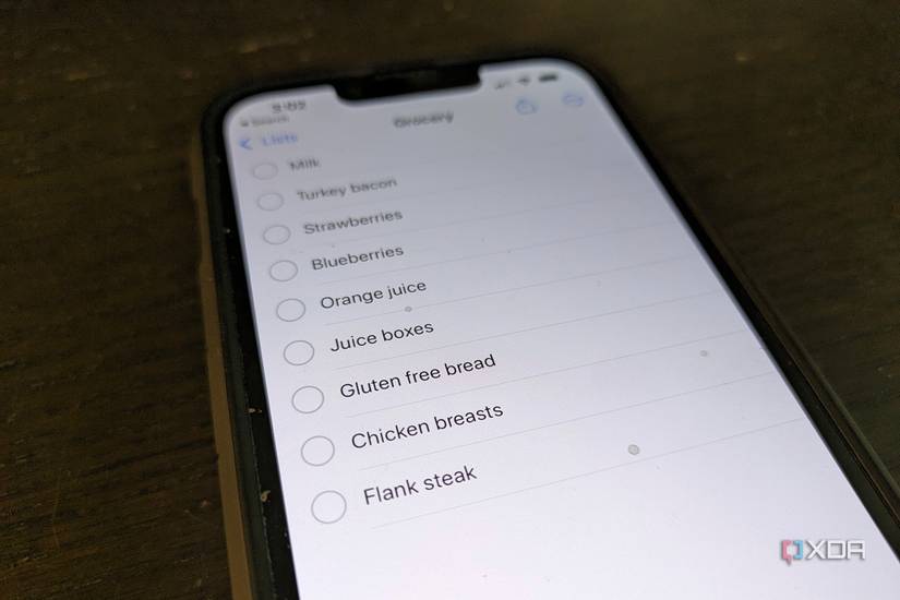 iphone reminders ios 17 groceries