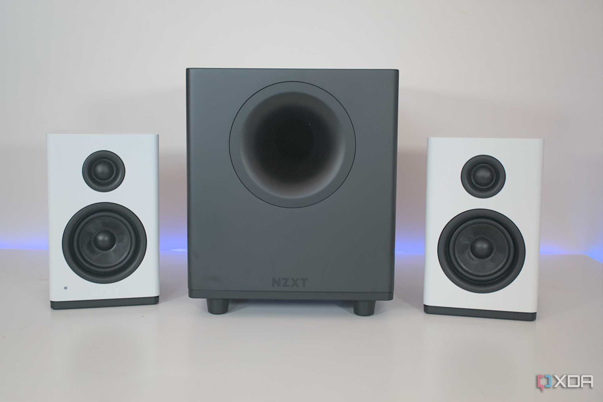 Image of NZXT Relay Speakers and Subwoofer.