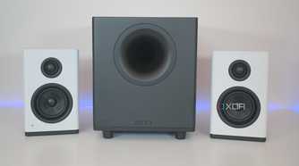 Image of NZXT Relay Speakers and Subwoofer.