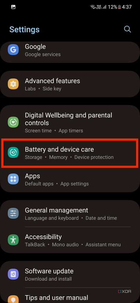 How to use Maintenance Mode on a Samsung Galaxy device