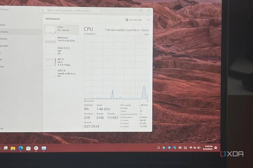 The CPU on the Dell Latitide 9440 2-in-1