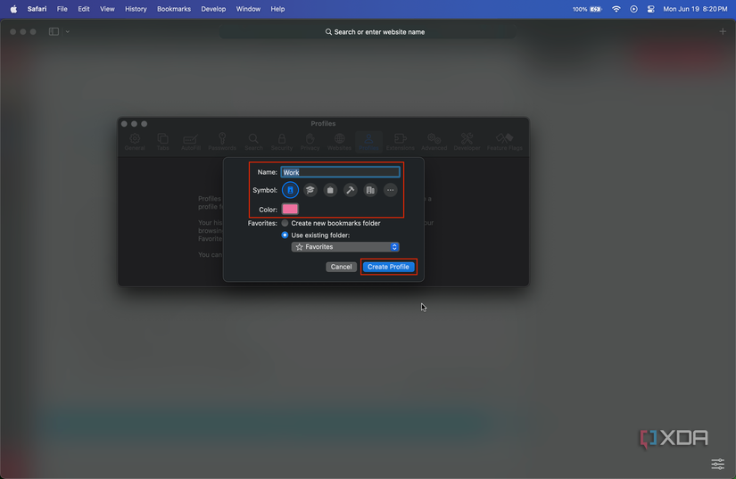 Creating a Safari Profile on macOS Sonoma