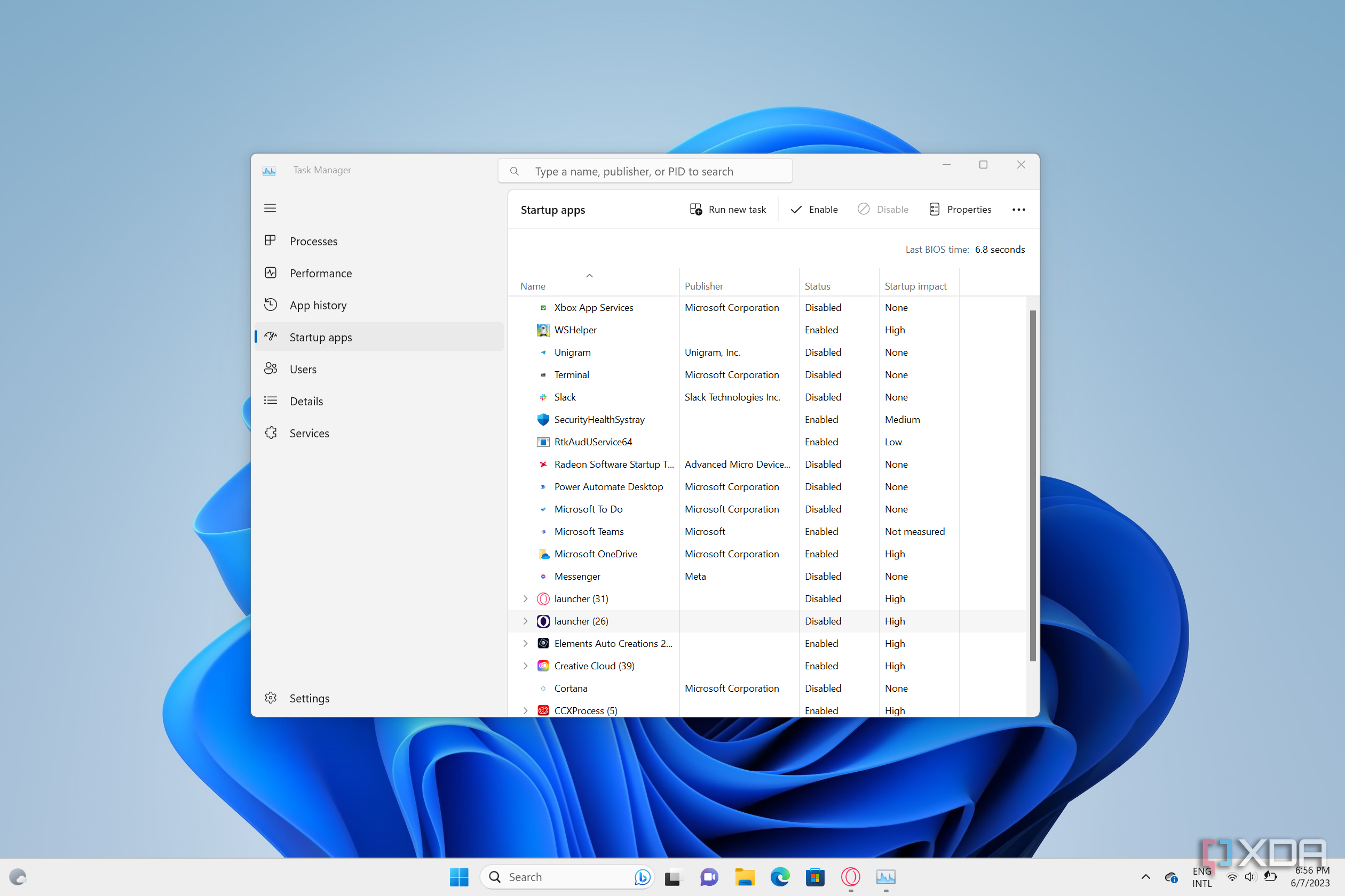 How to turn off startup tasks in Windows 11